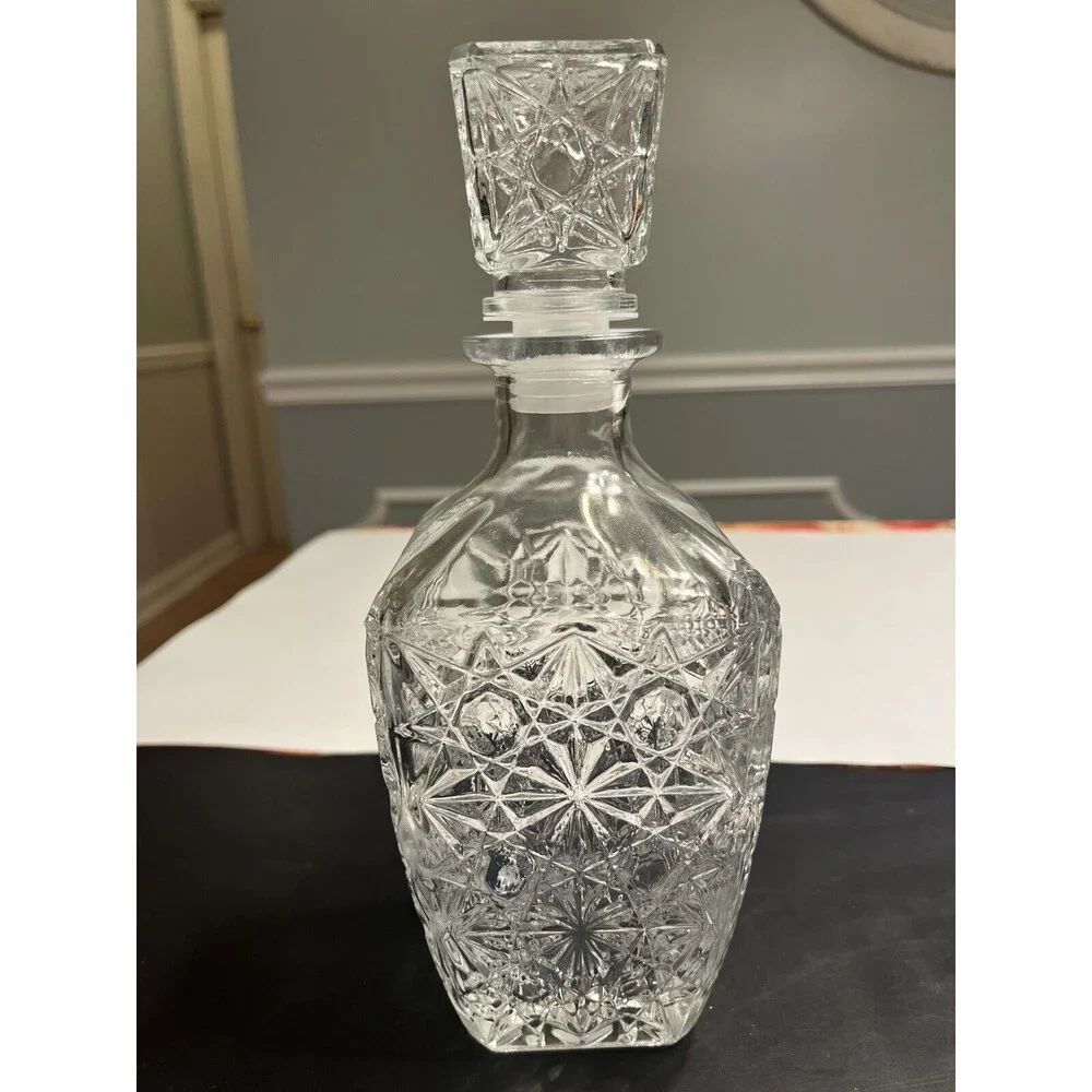 5pc Whiskey Bourbon Decanter w Old Fashioned Glasses & Stopper